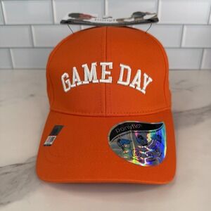 Clemson Game Day Hat Cap Womens One Size Orange Ponytail Opening Baseball Style